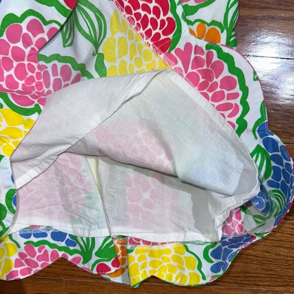 Lilly Pulitzer Strapless Scalloped Cael Top in Zinnie Minnie Floral Size 0 - Picture 6 of 12